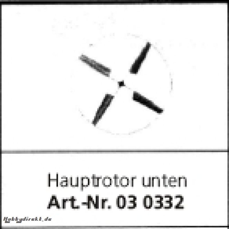 Hauptrotor (unten) Nano Heli Jamara 030332