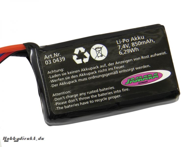 Akku Lama 2, LiPoly 7,4V 800mAh Jamara 030439