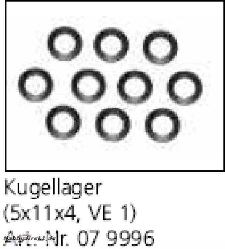 Kugellager 5x11x4 VE 1 ST. LD3 Pro+RTR Jamara 079996