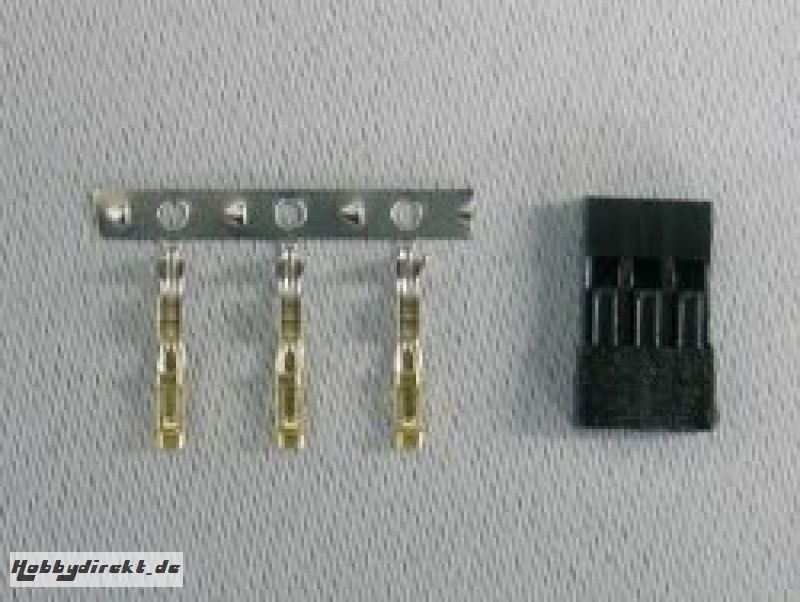 Servostecker Bausatz JR verg.Pins 100 St. Jamara 098333