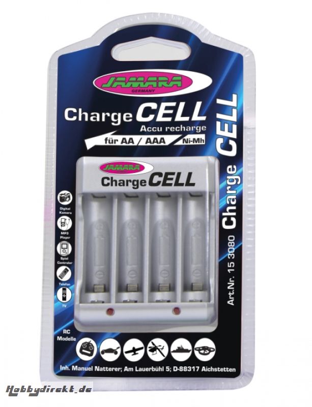 Ladegerät Charge Cell AA -AAA  NiMh-NiCd Jamara 153080