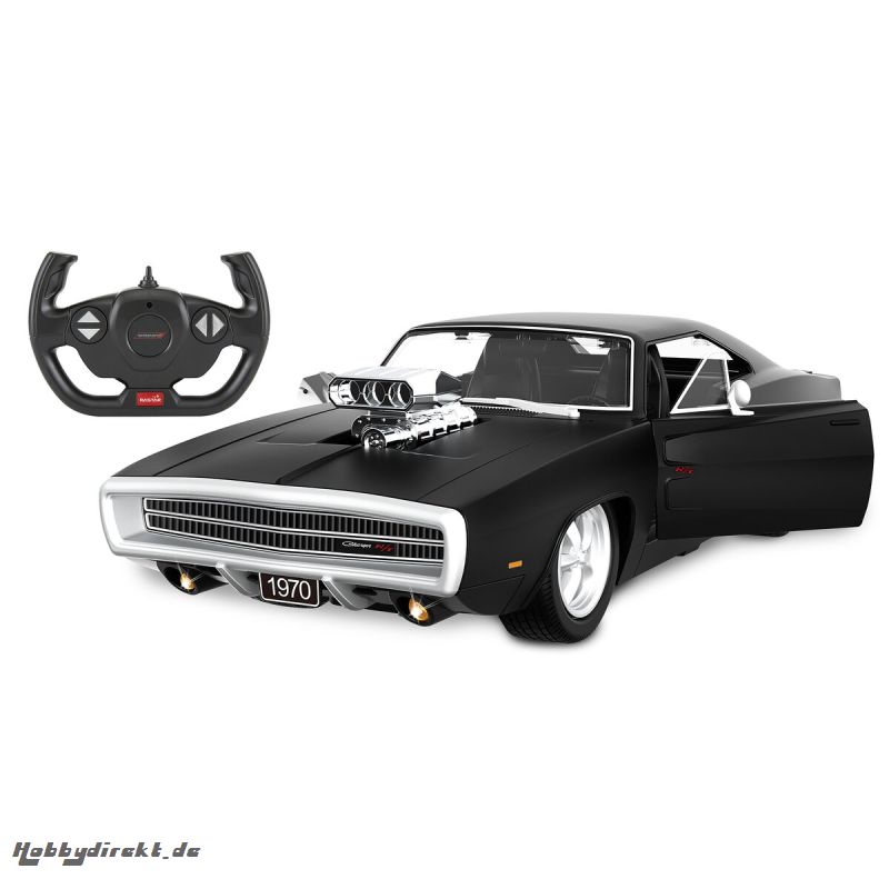 Dodge Charger R/T 1970 1:16 schwarz 2,4GHz Tür manuell Jamara 402117