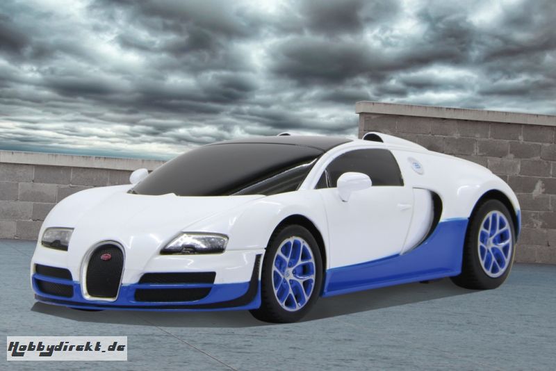 Bugatti Veyron Grand Sport Vitesse 1:18 weiß-blau Jamara 404586