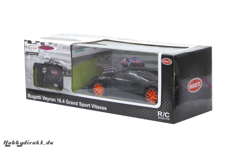 Bugatti Veyron Grand Sport Vitesse 1:18 schw-orang Jamara 404587