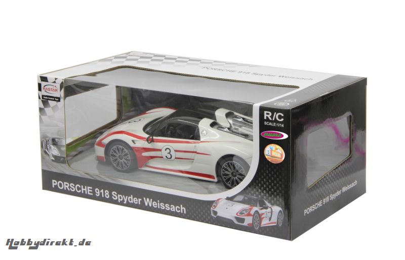 Porsche 918 Spyder Race 1:14 Akku weiß 27MHz Jamara 405022