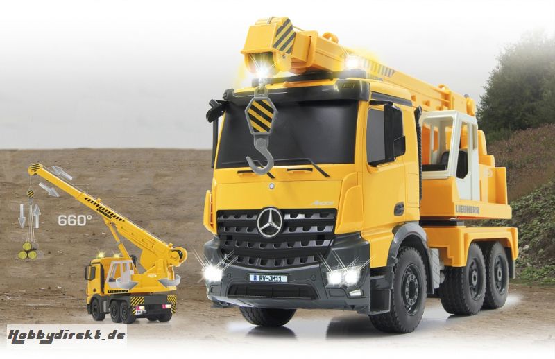 Schwerlastkran Mercedes Liebherr 1:20 2,4G Jamara 405034