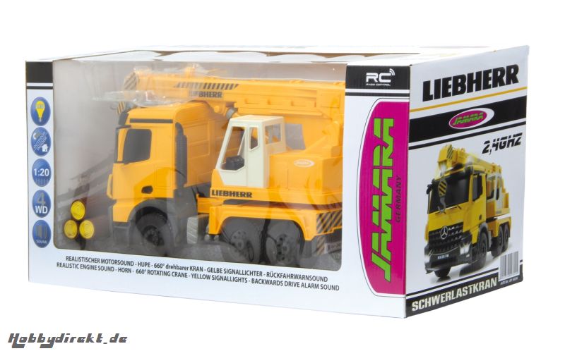 Schwerlastkran Mercedes Liebherr 1:20 2,4G Jamara 405034