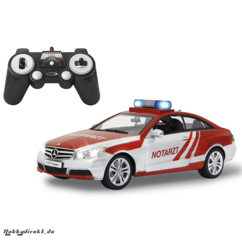 Mercedes-Benz E 350 Coupe Notarzt silber/rot 1:16 2,4GHz Jamara 405128