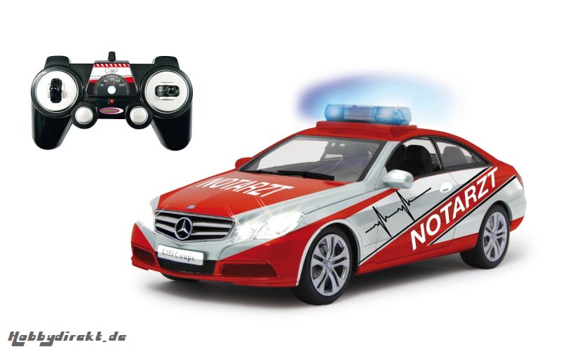 Mercedes E350 Coupe 1:16 Notarzt weiß-rot 2,4G Jamara 405130