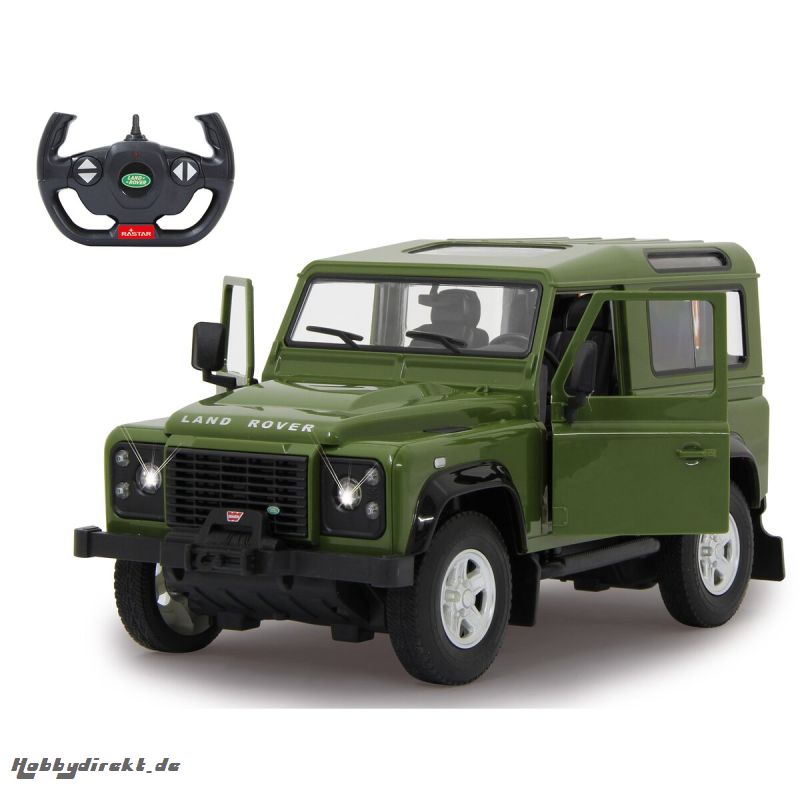 Land Rover Defender 1:14 grün Tür manuell 40MHz Jamara 405155