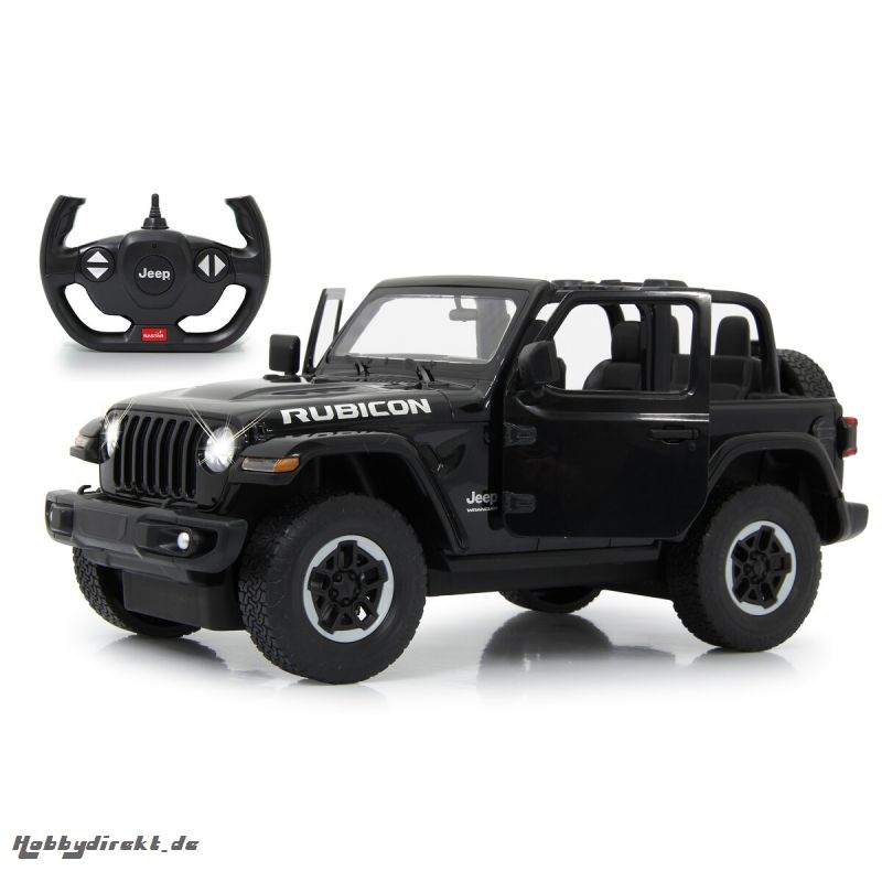 Jeep Wrangler JL 1:14 schwarz 2,4GHz Tür manuell Jamara 405180