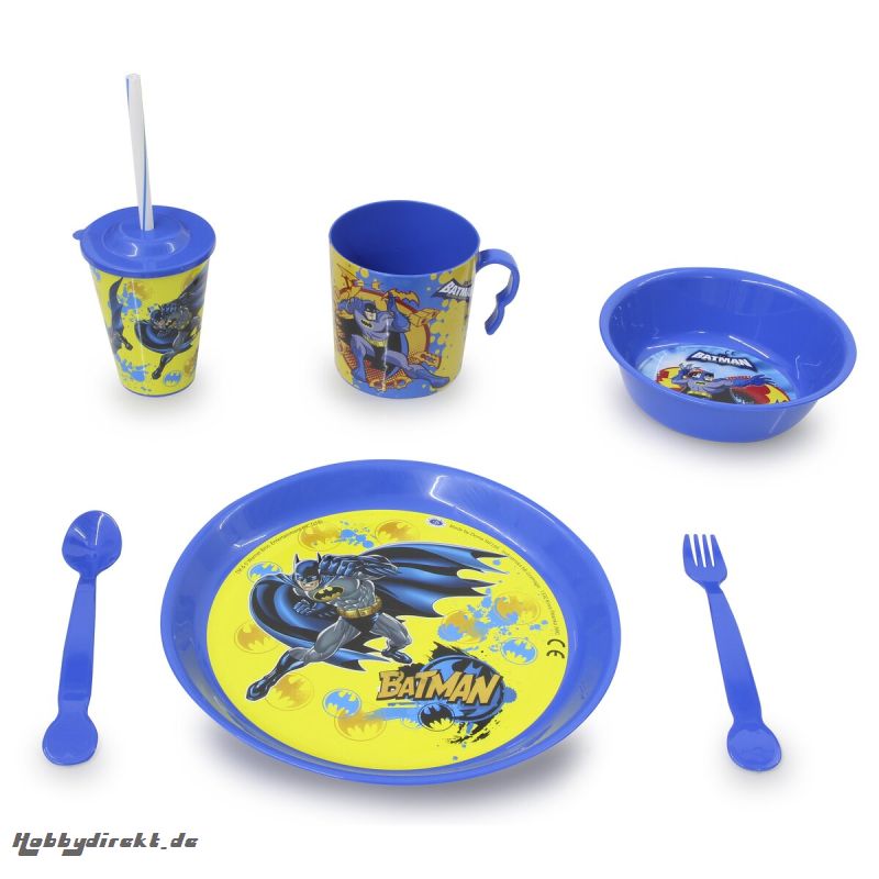 Batman Kinder Geschirrset 8teilig Jamara 410135