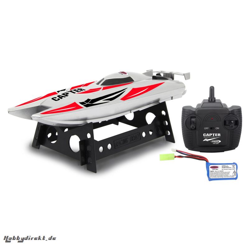 Capter Speedboot weiÃ/rot Li-Ion 7,4V 2,4GHz Jamara 410138