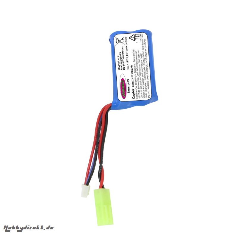 Akku Capter Speedboot Li-Ion 7,4V 500mAh 4,81Wh Jamara 413126