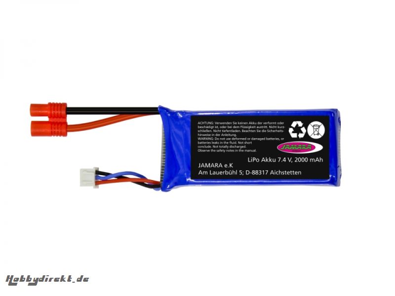 Akku Payload Lipo 7,4V 2000mAh 14,4Wh Jamara 423092