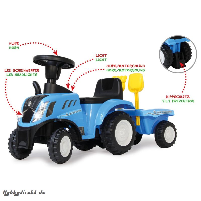 Rutscher New Holland T7 Traktor blau Jamara 460355