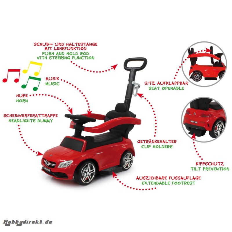 Rutscher Mercedes-AMG C 63 rot 3in1 Jamara 460446