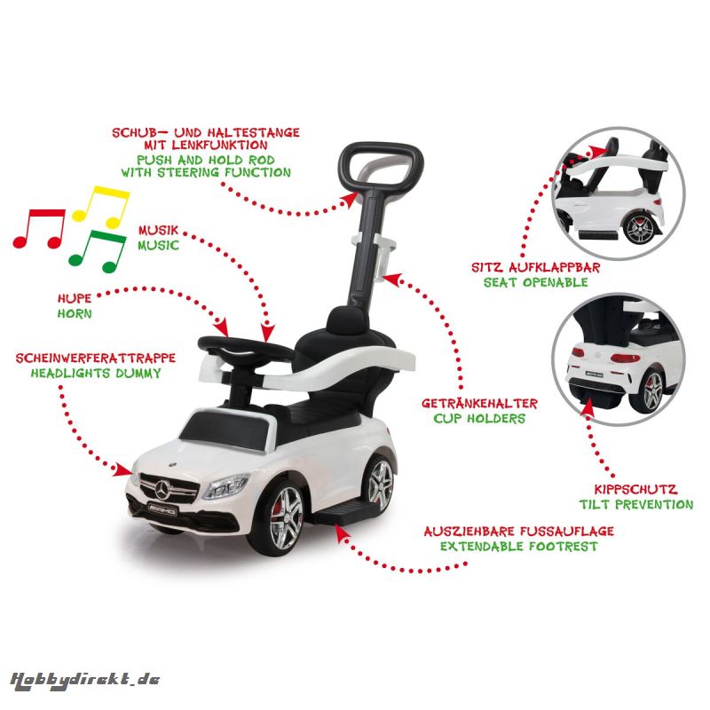 Rutscher Mercedes-AMG C 63 weiß 3in1 Jamara 460448