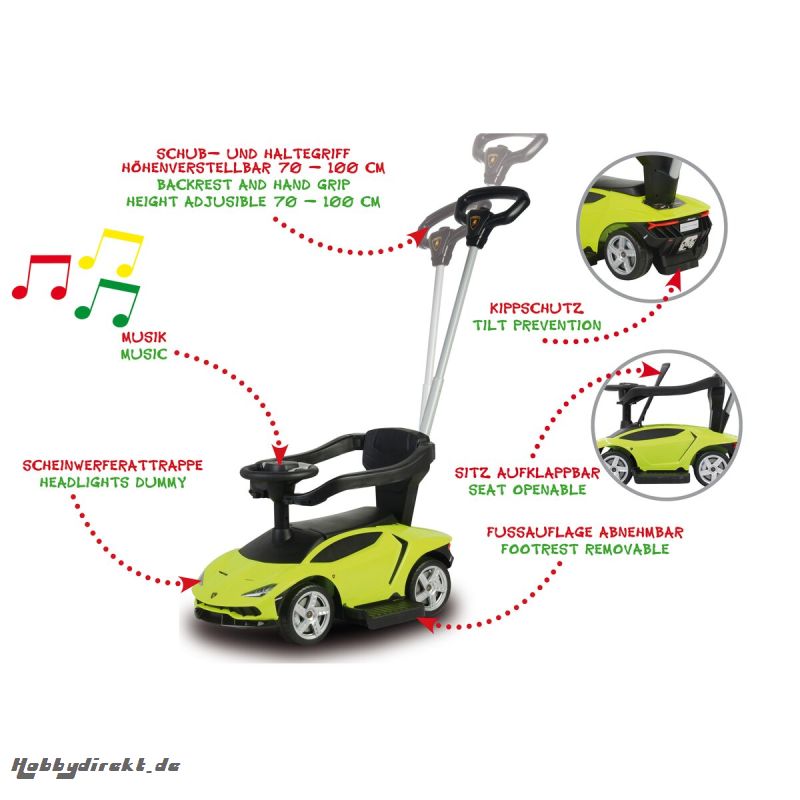 Rutscher Lamborghini Centenario grün 3in1 Jamara 460565