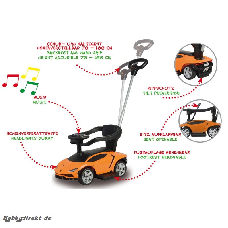 Rutscher Lamborghini Centenario orange 3in1 Jamara 460567