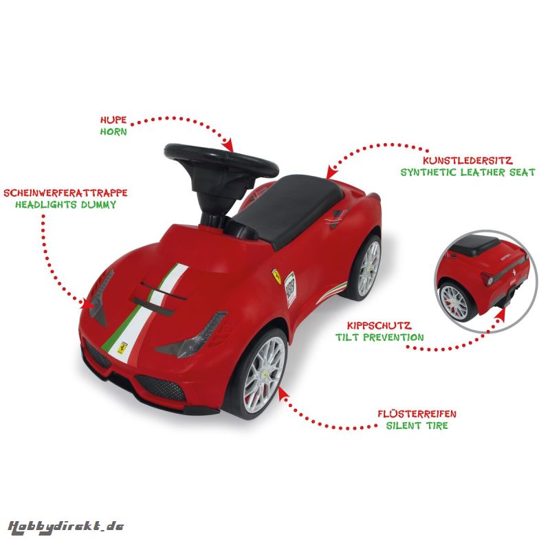 Rutscher Ferrari 488 rot Jamara 460604