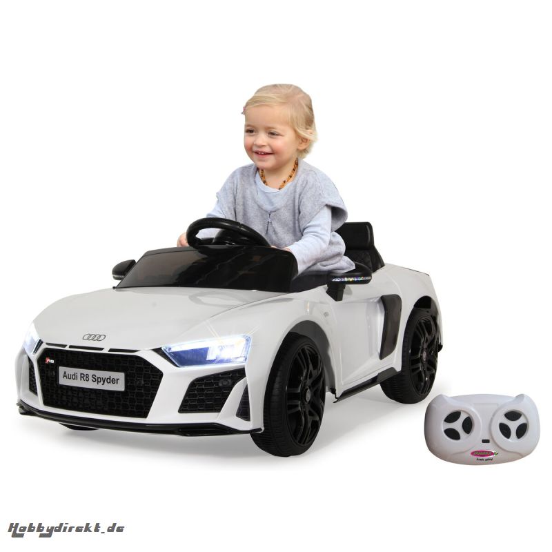 Ride-on Audi R8 Spyder V10 performance quattro weiÃ 2,4GHz 12V Jamara 460890