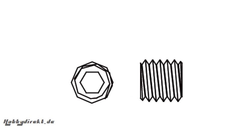 Madenschraube M3x3 Vo-Mj-Ti-H Jamara 505060