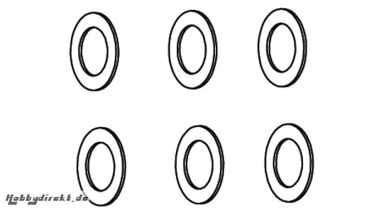 Distanzring 4x8x0,5  Vo-Mj-Ti Jamara 505063