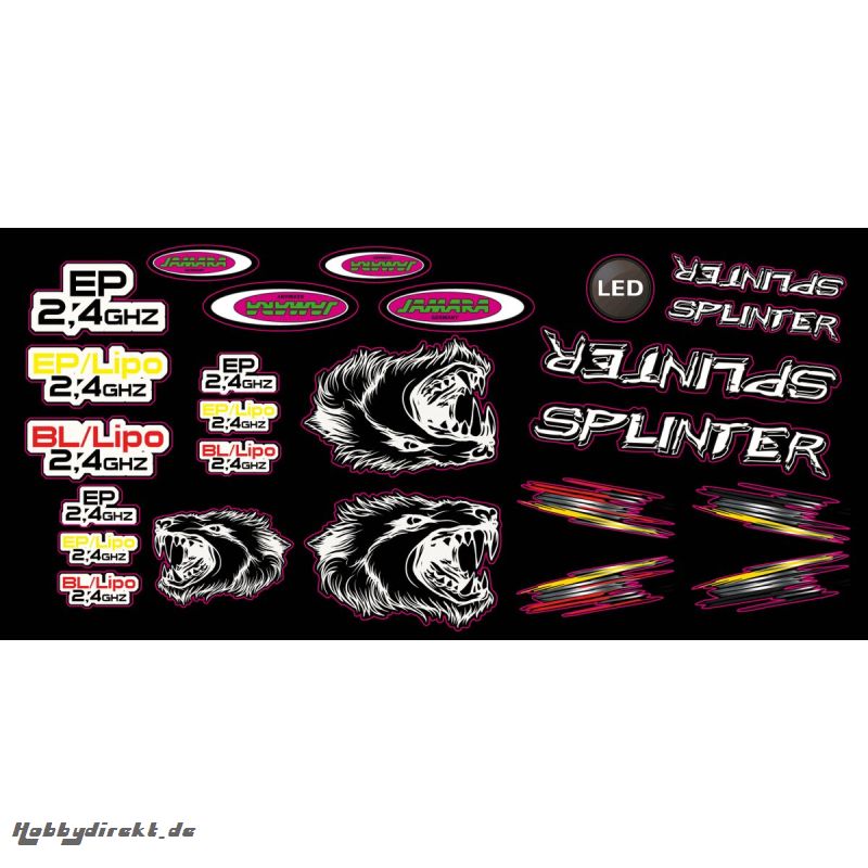 Dekorbogen Splinter Jamara 505283