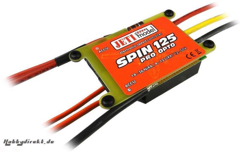 Jeti Spin 125 Pro BL opto Controller JSP-125-O