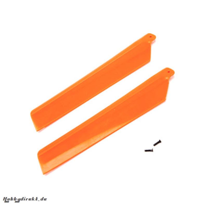 Main Rotor Blades, Orange (2): MSRX Horizon BLH3216OR