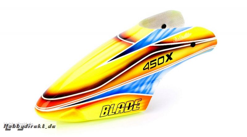 Blade 450: GFK Haube Orange / Blau Horizon BLH4381C