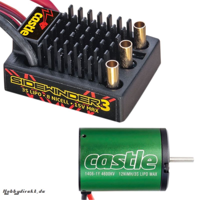 Castle Sidewinder Combo mit 1406-4600 Motor Horizon CSE010011501