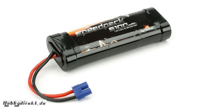 Speedpack 5100mAh NiMH 6-Cell Flat with EC3 Conn Horizon DYN1090EC