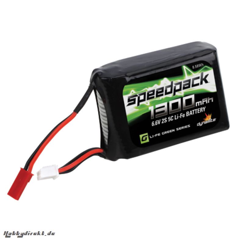 Dynamite Speedpack grün 2S 6,6V 1300mAh 5C LiFe-Empfängerakku: 1/8 Horizon DYN1413