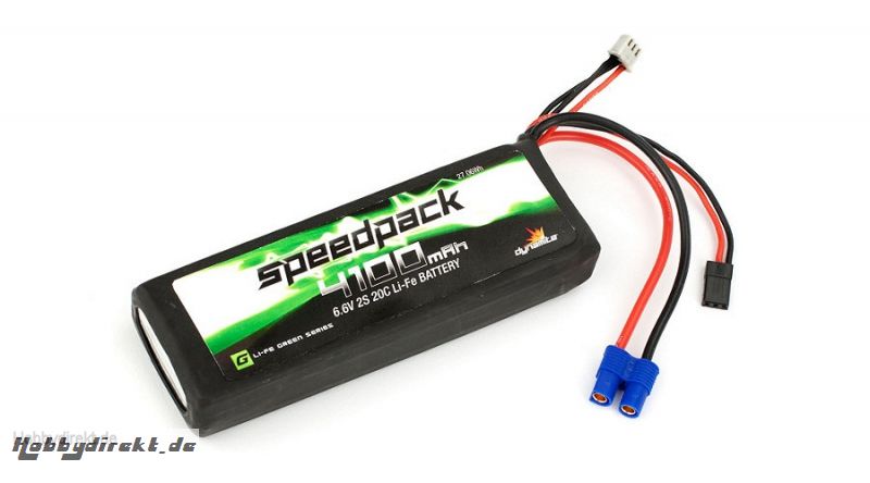 Dynamite Speedpack grün 2S 6,6V 4100mAh 20C LiFe-Empfängerakku: 5IVE-T Horizon DYN1428