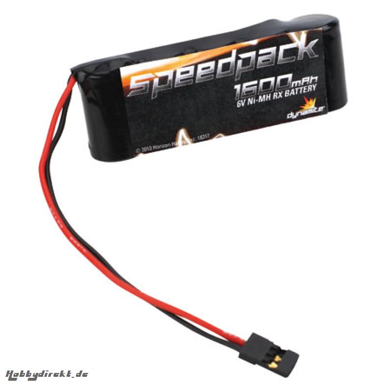 6V 1600mAh NiMH Receiver Pack. 5C Flat Horizon DYN1452