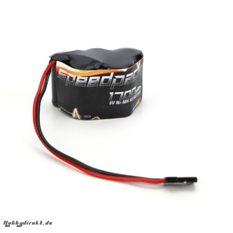 6V 1700mAh NiMH Receiver Pack. 3+2 Hump Horizon DYN1461