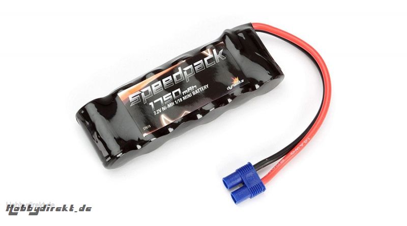 7.2V 1750mAh NiMH 6C Flat Battery, EC3: Minis Horizon DYN1471