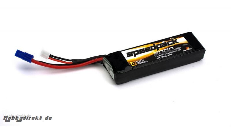 7.4V 2000mAh 2S 30C LiPo, Long w/EC3: Minis Horizon DYN1476