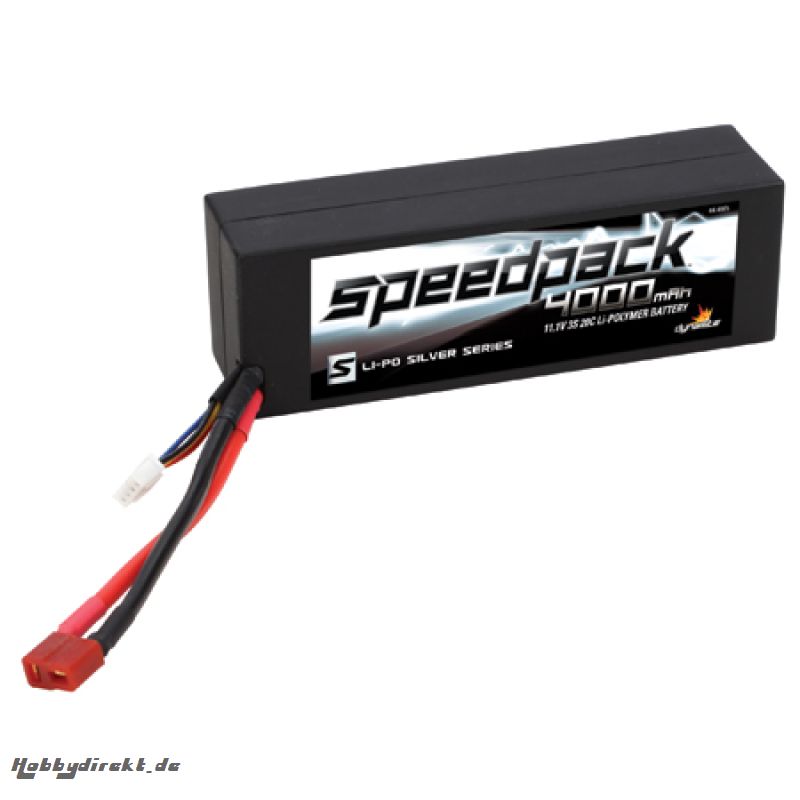 11.1V 4000mAh 3S 20C LiPo, Hardcase w/Deans Horizon DYN5201D