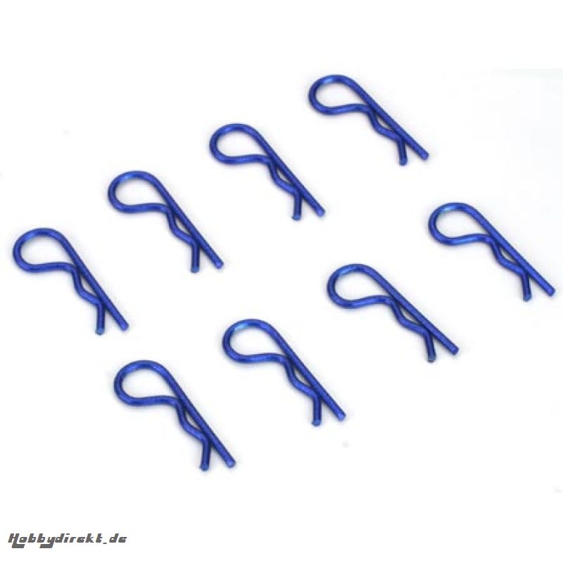 Anodized Body Clips. Blue (8) Horizon DYN5526