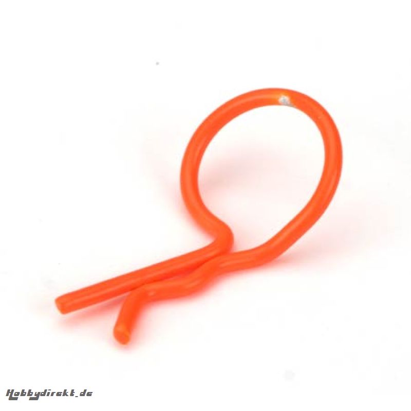 Dynamite Karosserieclip gebogen (8 Stk), orange eloxiert Horizon DYN5552