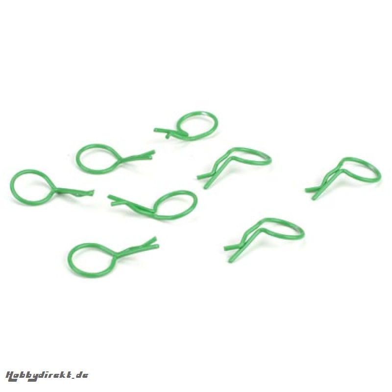 Bent Body Clips Green (8) Horizon DYN5554