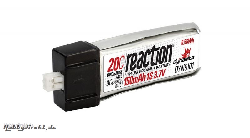 Dynamite Reaction 1S 3,7V 150mAh 20C LiPo-Akku: Micro Horizon DYN9101