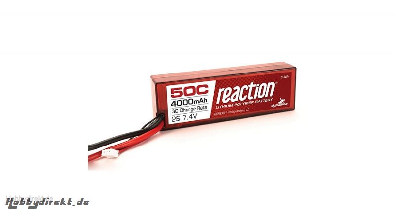 Dynamite Reaction 2S 7,4V 4000mAh 50C LiPo-Akku im Hard Case m. EC3-Anschluss Horizon DYNB3801EC