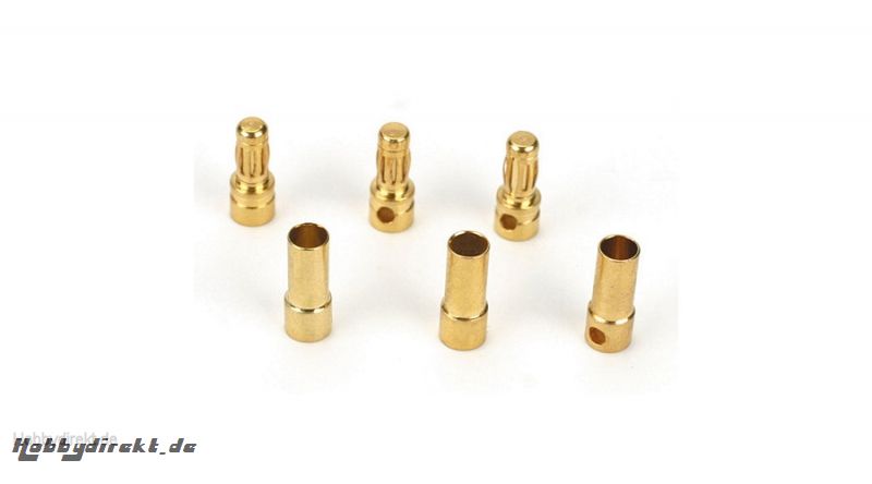 Gold Bullet Connector Set, 3.5mm (3) Horizon DYNC0043