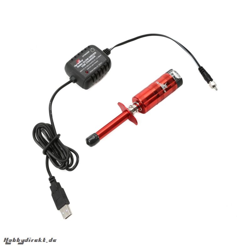 Dynamite NiMh Glühkerzenstecker metrisch  mit USB Ladegerät Horizon DYNE0200