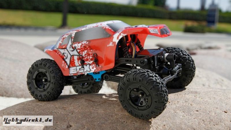 Temper 1:24 Rock Crawler: Yellow/White RTR Horizon ECX00012T2