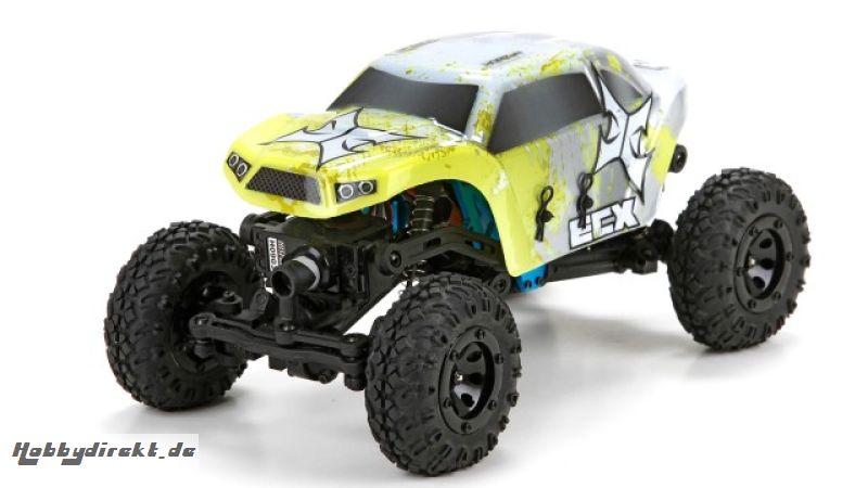 Temper 1:24 Rock Crawler: Yellow/White RTR Horizon ECX00012T2